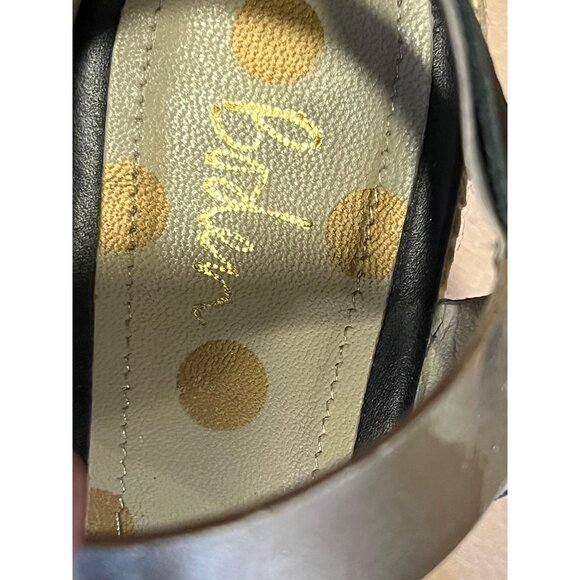 Boden women’s wedge sandals Size 5.5 Lena snakeskin black metallic - Picture 4 of 11